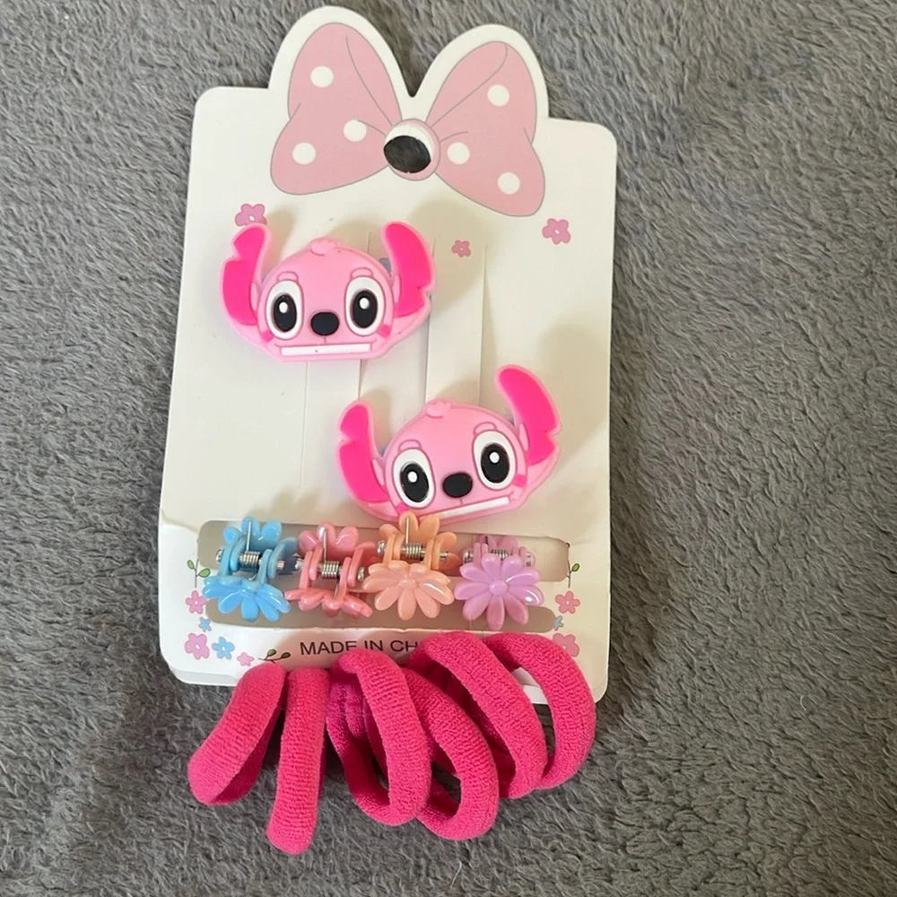 Pink Lilo and Sitch Character Hair Accessory Set